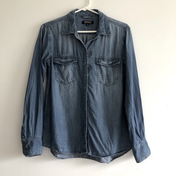 BUFFALO Denim Button Down Shirt - Picture 1 of 5